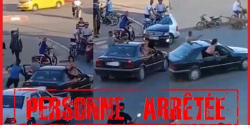 أمن وجدة يتفاعل مع فيديو رشق شرطي بقنينات زجاجية بالشارع